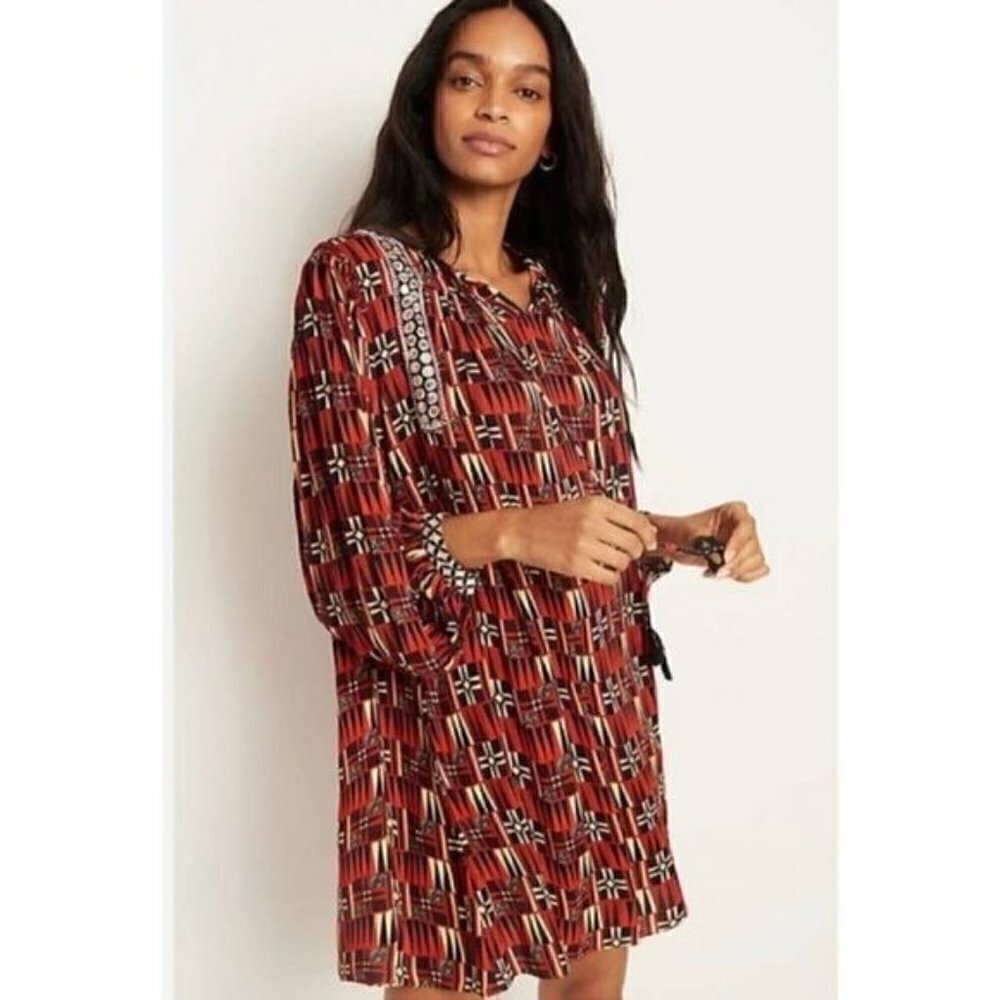 Verb by Pallavi Singhee Dress Red Sarah Tunic size XS